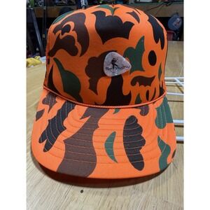 Tom Yankton Music Rascal Flatts Guitar Pick Orange Camo Trucker Snapback Hat